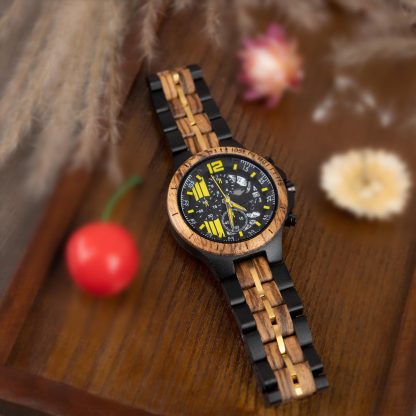 Men's Wooden Mechanical Watch - Image 7