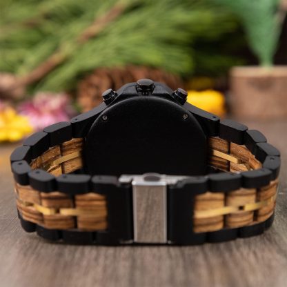 Men's Wooden Mechanical Watch - Image 5