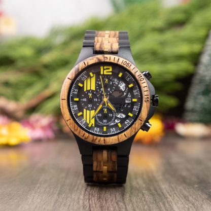 Men's Wooden Mechanical Watch - Image 2
