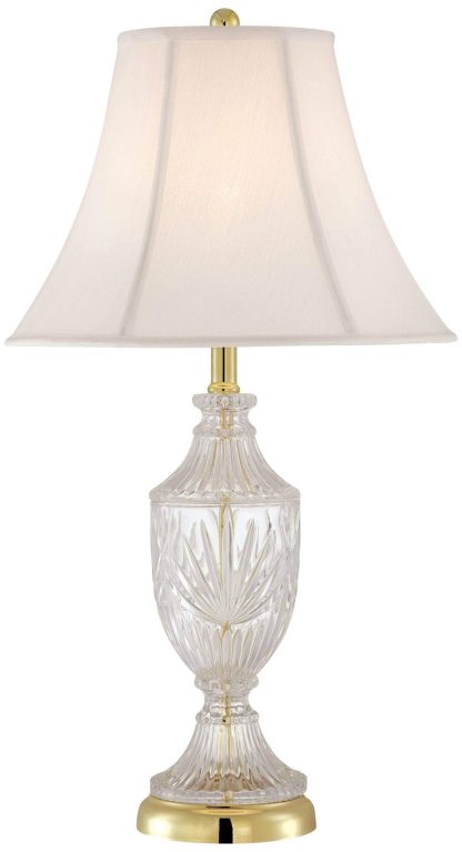 Crystal carved lamp