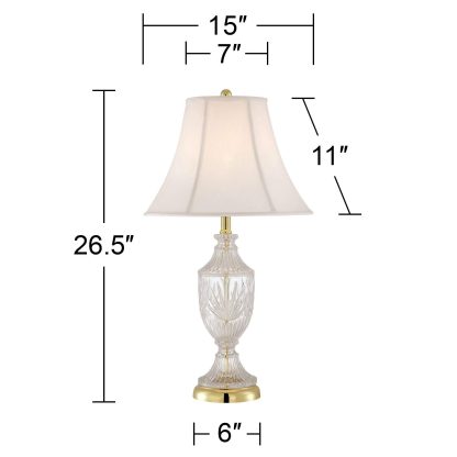 Crystal carved lamp - Image 3