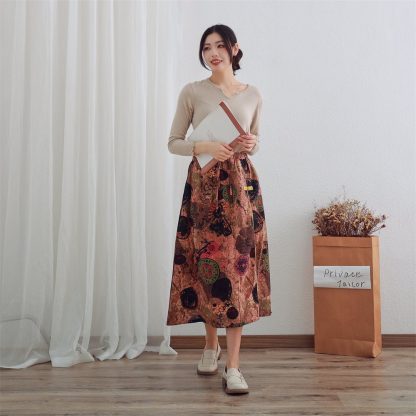 Retro print skirt - Image 2