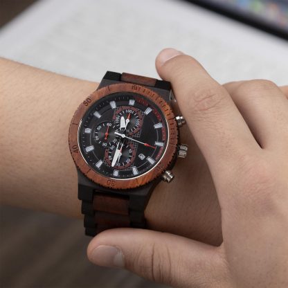 Wooden Multi-function Mechanical Men's Watch - Image 6