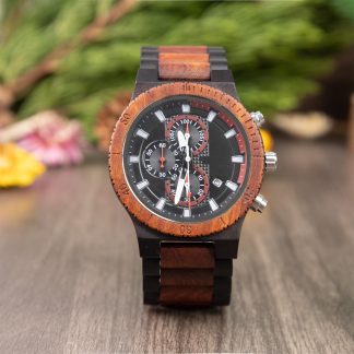 Wooden Multi-function Mechanical Men's Watch