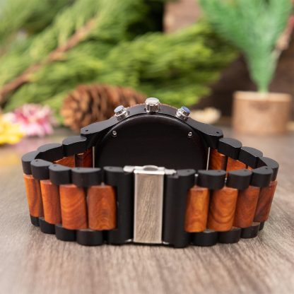 Wooden Multi-function Mechanical Men's Watch - Image 4