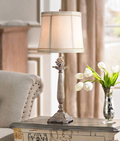 Retro old metal table lamp - Image 6