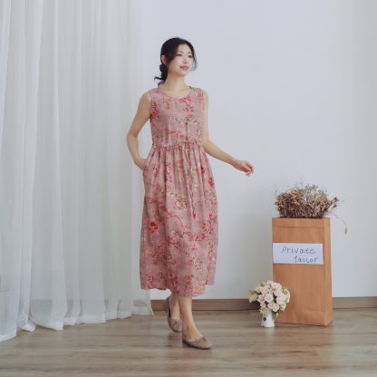 Floral sleeveless dress - Image 4