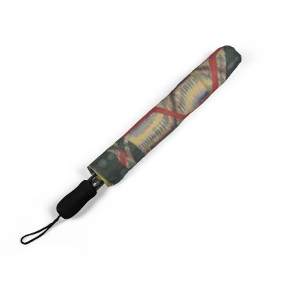 Japanese style Ukiyoe folding umbrella - Image 2