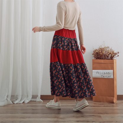 High waist floral maxi skirt - Image 3