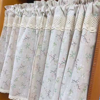 Floral lace half curtain - Image 5