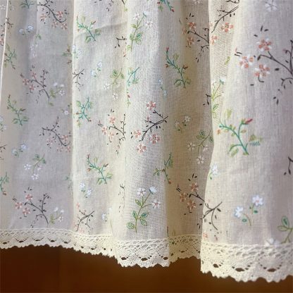 Floral lace half curtain - Image 4