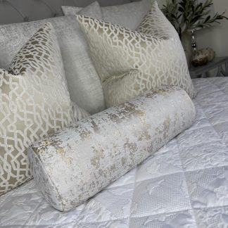 French jacquard cylindrical pillow
