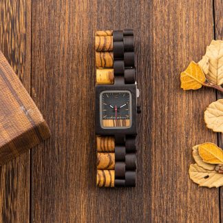 The case is a unique square watch