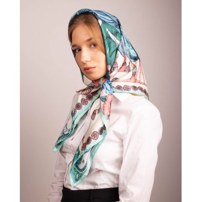 Blue Feather Secret Art Scarf - Image 7