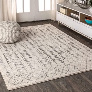 Nordic geometric pattern carpet