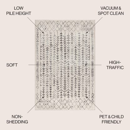 Nordic geometric pattern carpet - Image 9