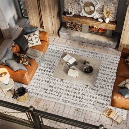 Nordic geometric pattern carpet - Image 7
