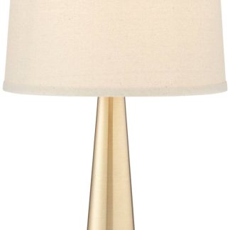 Simple modern metal cone table lamp
