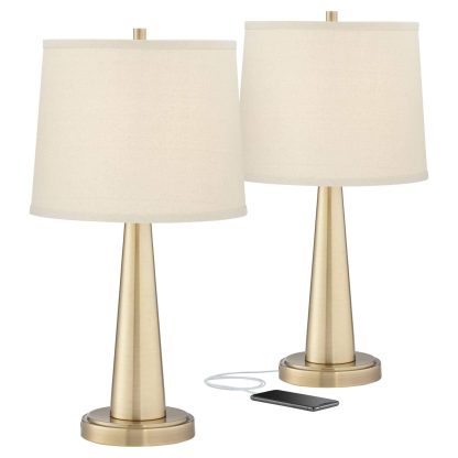 Simple modern metal cone table lamp - Image 4