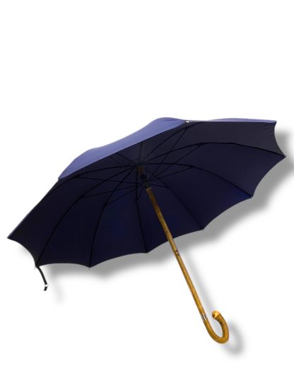Vintage solid wood curved handle long handle umbrella - Image 9