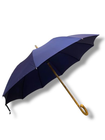 Vintage solid wood curved handle long handle umbrella - Image 8