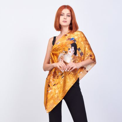 Klimt art print scarf - Image 3