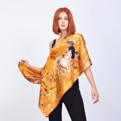 Klimt art print scarf - Image 2