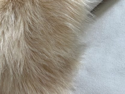 Light brown faux sheepskin rug - Image 5