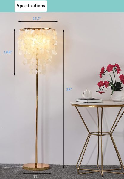 Shell Decorative Floor Lamp - Image 10
