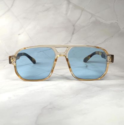 Retro double-bridge sunglasses