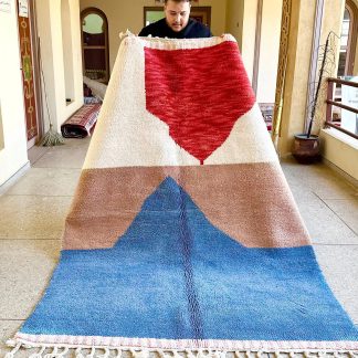 Colorblock handmade carpet