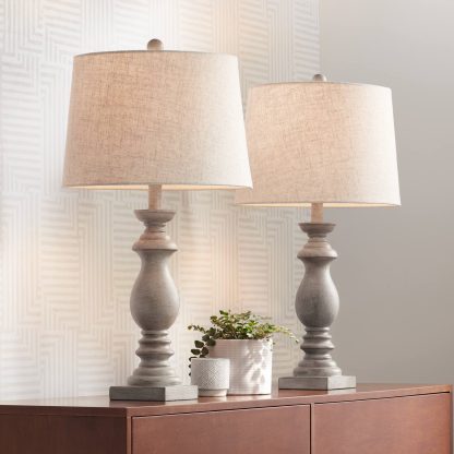 Elegant Linen Table Lamp - Image 9