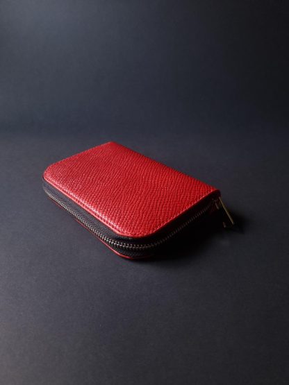 Exquisite red leather coin purse - Image 4