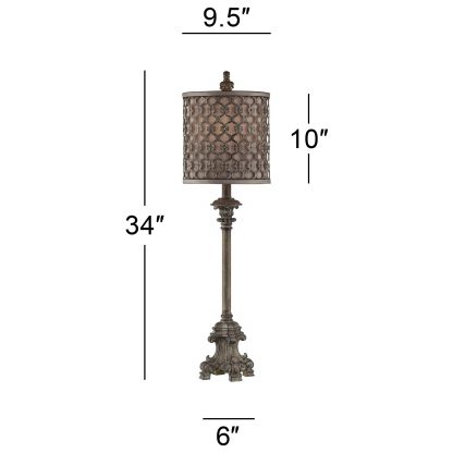 Retro hollow carved table lamp - Image 8