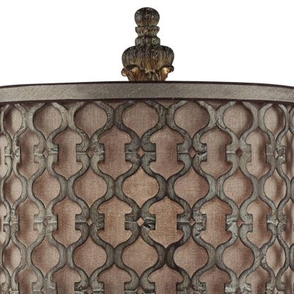 Retro hollow carved table lamp - Image 5