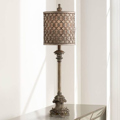 Retro hollow carved table lamp - Image 2