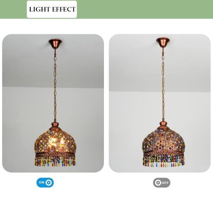 Retro Bohemian style crystal chandelier - Image 7