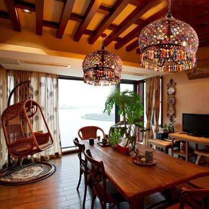 Retro Bohemian style crystal chandelier - Image 6