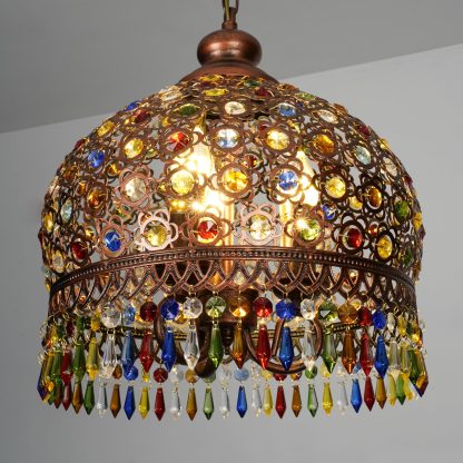 Retro Bohemian style crystal chandelier - Image 3
