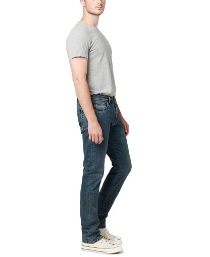 Medium blue washed slim jeans - Image 4