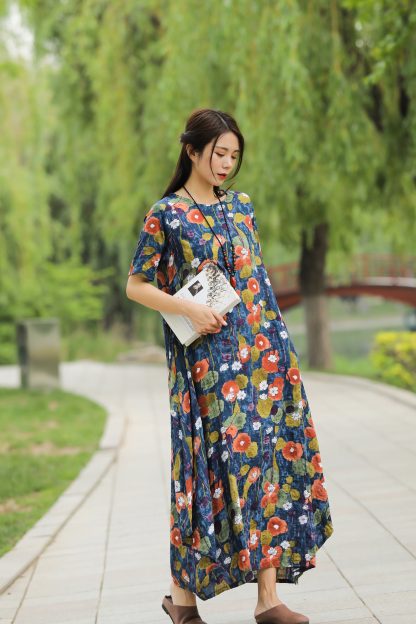 Romantic Print Dress - Image 3