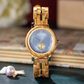 Unique light blue dial watch