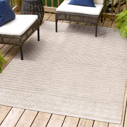 Light Gray Rhythm Simple Texture Outdoor Carpet - Image 2