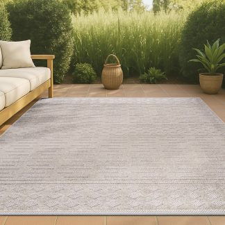 Light Gray Rhythm Simple Texture Outdoor Carpet