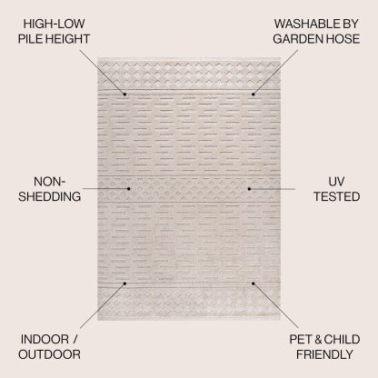 Light Gray Rhythm Simple Texture Outdoor Carpet - Image 9