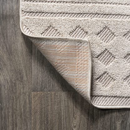 Light Gray Rhythm Simple Texture Outdoor Carpet - Image 6