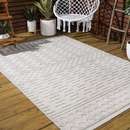 Light Gray Rhythm Simple Texture Outdoor Carpet - Image 3