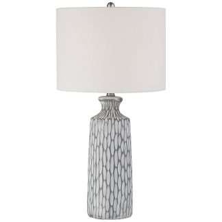 Modern simple ceramic texture table lamp