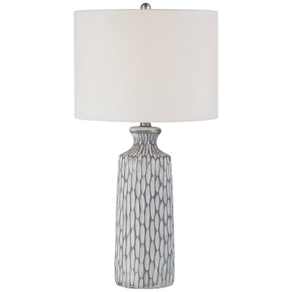 Modern simple ceramic texture table lamp