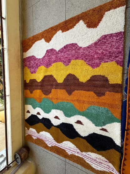 Colorful wave handmade carpet - Image 2